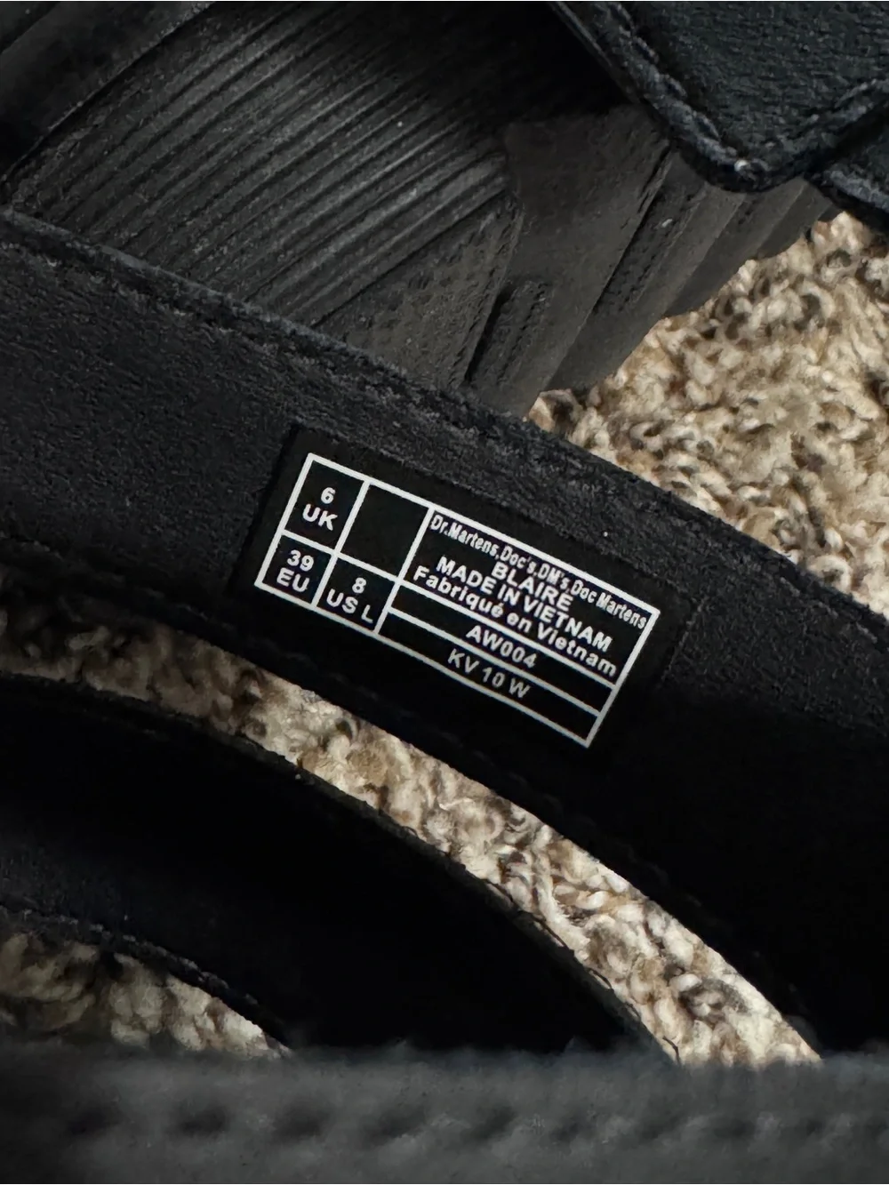 Dr. Martens AirWair Black Platform Sandals with Yellow Stitching